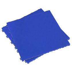 Sealey FT3BL Polypropylene Floor Tile 400 x 400mm - Blue Treadplate - Pack of 9