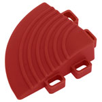 Sealey FT3CR Polypropylene Floor Tile Corners 60 x 60mm Red - Pack of 4