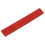Sealey FT3ERM Polypropylene Floor Tile Edge 400 x 60mm Red Male - Pack of 6