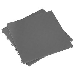 Sealey FT3G Polypropylene Floor Tile 400 x 400mm - Grey Treadplate - Pack of 9