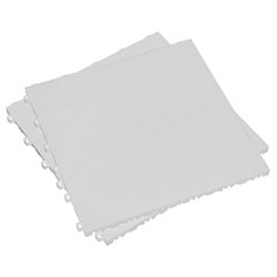 Sealey FT3W Polypropylene Floor Tile 400 x 400mm - White Treadplate - Pack of 9