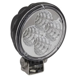 Sealey LED1R Round Work Light with Mounting Bracket 12W LED