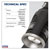 Sealey LED4494 Alu Torch 60W COB LED Adjustable Focus Rechargeable + USB Port