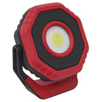 Sealey LED700PR Rechargeable Pocket Floodlight with Magnet 360° 7W COB LED - Red