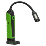 Sealey LEDFLEXG Flexi Rechargeable Green Inspection Lamp Li-ion 1 COB + 1 LED