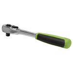 Siegen S01200 Ratchet Wrench 1/4"Sq Drive Pear-Head Flip Reverse