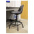 Sealey SCR01B Workshop Stool Pneumatic + Adjustable Height Swivel Seat+Back Rest