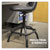 Sealey SCR01B Workshop Stool Pneumatic + Adjustable Height Swivel Seat+Back Rest
