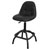 Sealey SCR01B Workshop Stool Pneumatic + Adjustable Height Swivel Seat+Back Rest