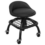 Sealey SCR02B Creeper Stool Pneumatic + Adjustable Height Swivel Seat & BackRest