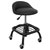 Sealey SCR02B Creeper Stool Pneumatic + Adjustable Height Swivel Seat & BackRest