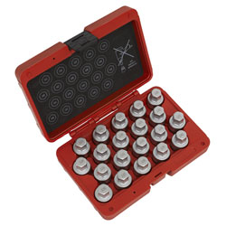 Sealey SX215 Locking Wheel Nut Key Set 20pc - Vauxhall-B