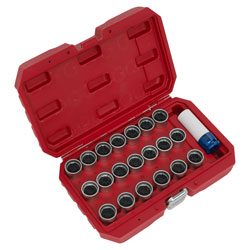 Sealey SX218 Locking Wheel Nut Key Set 21pc - Audi