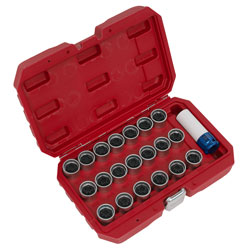 Sealey SX219 Locking Wheel Nut Key Set 20pc - VAG