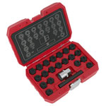 Sealey SX220 Locking Wheel Nut Key Set 22pc - VAG