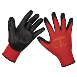 Worksafe 9125L/12 Flexi Grip Nitrile Palm Gloves (Large) - Pack of 12 Pairs