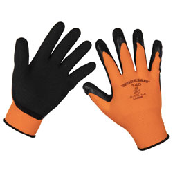 Worksafe 9140L Foam Latex Gloves (Large) - Pair