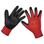Worksafe TSP125L/6 Flexi Grip Nitrile Palm Gloves (Large) - Pack of 6 Pairs