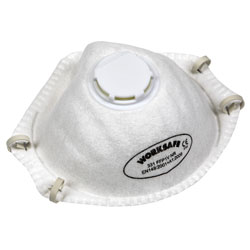 Worksafe 9331/3 Cup Mask Valved FFP1 - Pack of 3