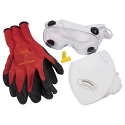 Worksafe SEP1 Flexi Grip Gloves, FFP1 Mask & Goggles