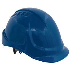 Worksafe 502B Plus Safety Helmet - Vented (Blue)