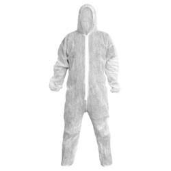 Worksafe 9601XL Disposable Coverall White - X-Large