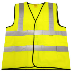 Worksafe 9804L Hi-Vis Waistcoat (Site and Road Use) Yellow - Large