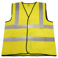 Worksafe 9804XXL Hi-Vis Waistcoat (Site and Road Use) Yellow - XX-Large