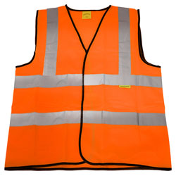 Worksafe 9812M Hi-Vis Orange Waistcoat (Site and Road Use) - Medium