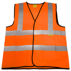 Worksafe 9812XXL Hi-Vis Orange Waistcoat (Site and Road Use) - XX-Large