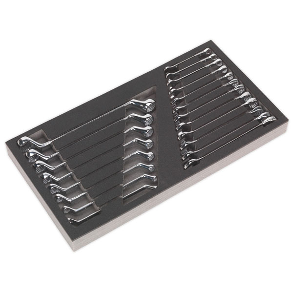 Siegen S01124 Tool Tray with Combination &amp; Deep Offset Spanner Set...