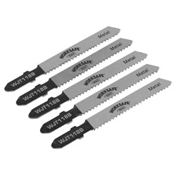 Worksafe WJT118B Jigsaw Blade Metal 55mm 12tpi - Pack of 5