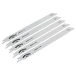 Worksafe WRS3014/250 Reciprocating Saw Blade Metal 250mm 18tpi - Pack of 5