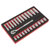 Sealey AK66722 Ratchet Wrench & Socket Set 25pc 3/8Sq Drive