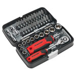 Sealey AK8945 Socket & Bit Set 38pc 1/4Sq Drive