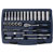 Sealey AK8990 Socket Set 33pc 1/4Sq Drive 6pt WallDrive® Metric