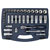 Sealey AK8991 Socket Set 34pc 3/8Sq Drive 6pt WallDrive® Metric