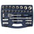 Sealey AK8992 Socket Set 26pc 1/2Sq Drive 6pt WallDrive® Metric