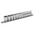 Sealey AK2746 Socket Set 13pc 1/4Sq Drive Lock-On™ 6pt Metric