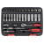 Sealey AK27480 Socket Set 32pc 1/4Sq Drive Lock-On™ 6pt Metric