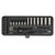 Sealey AK7970 Socket Set 32pc 1/4Sq Drive 6pt WallDrive® Metric Black Series