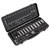Sealey AK7971 Socket Set 34pc 3/8Sq Drive 6pt WallDrive® Metric Black Series