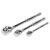 Sealey AK6672 Ratchet Wrench Set 3pc Pear-Head Flip Reverse