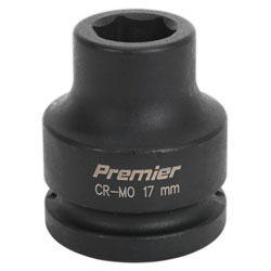 Sealey IS3417 Impact Socket 17mm 3/4Sq Drive