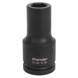 Sealey IS3419D Impact Socket 19mm Deep 3/4Sq Drive