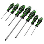 Sealey AK4321HV Screwdriver Set 7pc GripMAX® - Hi-Vis Green