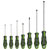 Sealey AK4321HV Screwdriver Set 7pc GripMAX® - Hi-Vis Green