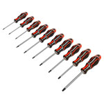 Sealey AK4324 Screwdriver Set 10pc TRX-Star* GripMAX® - Red