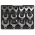 Siegen S01109 Crow's Foot Open End Spanner Set 14pc 1/2Sq Drive Metric