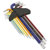 Sealey AK7191 Ball-End Hex Key Set 9pc Colour-Coded Extra Long Metric